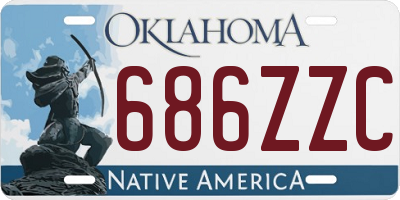 OK license plate 686ZZC