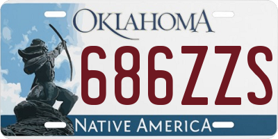 OK license plate 686ZZS