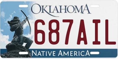 OK license plate 687AIL