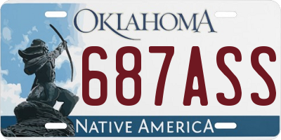 OK license plate 687ASS