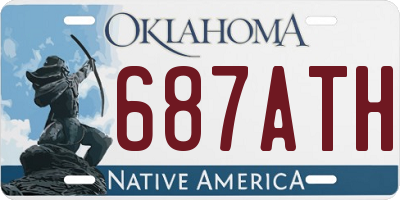 OK license plate 687ATH