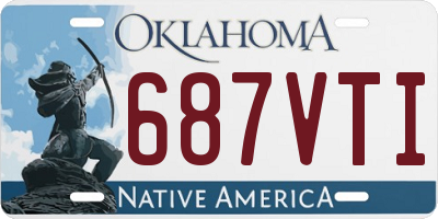 OK license plate 687VTI