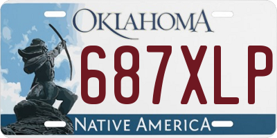OK license plate 687XLP
