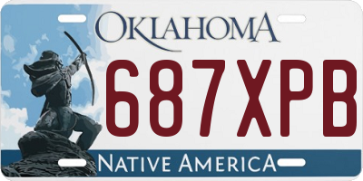 OK license plate 687XPB