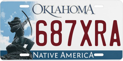 OK license plate 687XRA