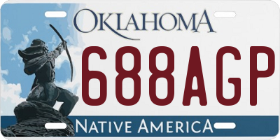 OK license plate 688AGP
