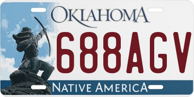 OK license plate 688AGV