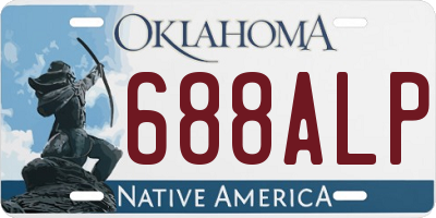 OK license plate 688ALP