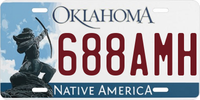 OK license plate 688AMH