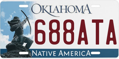 OK license plate 688ATA