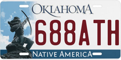 OK license plate 688ATH