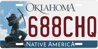 OK license plate 688CHQ