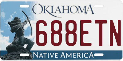 OK license plate 688ETN