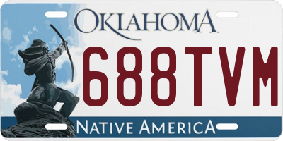 OK license plate 688TVM