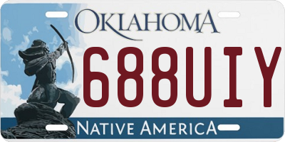 OK license plate 688UIY
