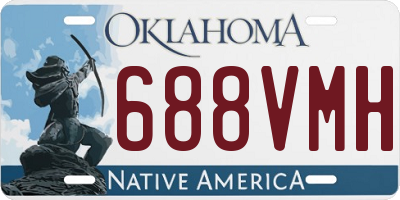 OK license plate 688VMH