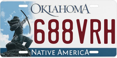 OK license plate 688VRH