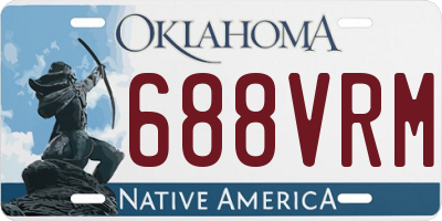 OK license plate 688VRM