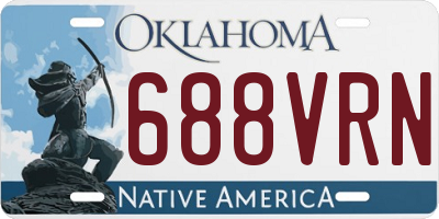 OK license plate 688VRN