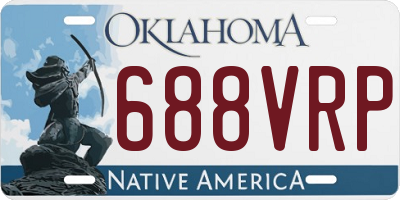 OK license plate 688VRP