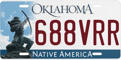 OK license plate 688VRR
