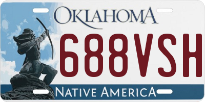 OK license plate 688VSH