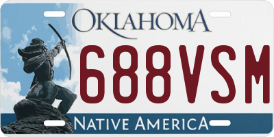 OK license plate 688VSM
