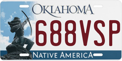 OK license plate 688VSP
