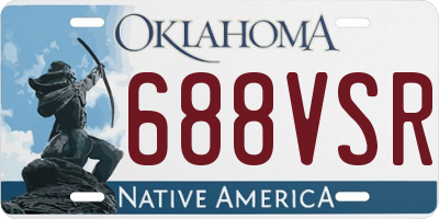 OK license plate 688VSR