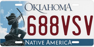OK license plate 688VSV