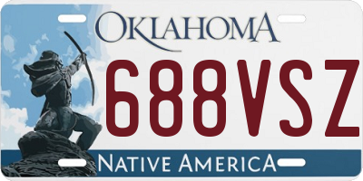 OK license plate 688VSZ
