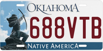 OK license plate 688VTB