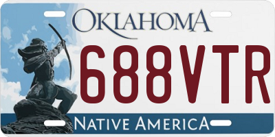 OK license plate 688VTR