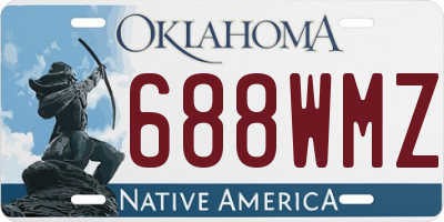 OK license plate 688WMZ