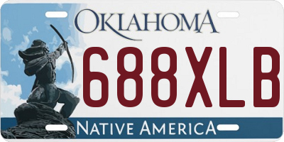 OK license plate 688XLB