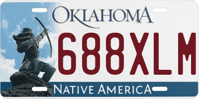 OK license plate 688XLM