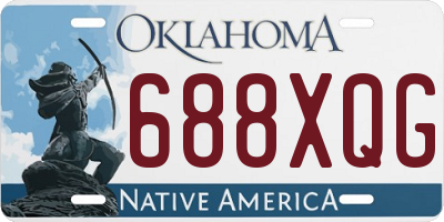 OK license plate 688XQG