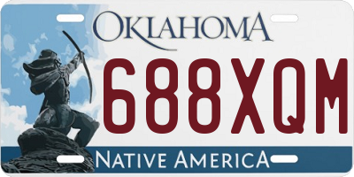OK license plate 688XQM