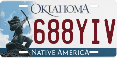OK license plate 688YIV