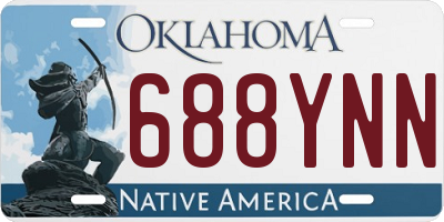OK license plate 688YNN