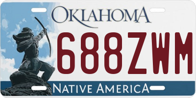 OK license plate 688ZWM