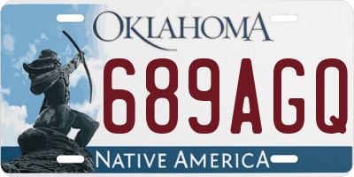 OK license plate 689AGQ