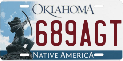 OK license plate 689AGT