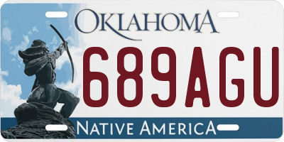 OK license plate 689AGU