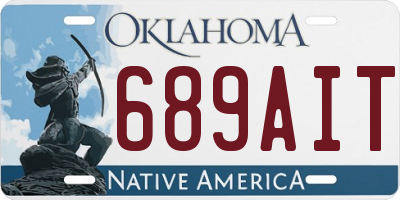 OK license plate 689AIT