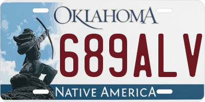 OK license plate 689ALV
