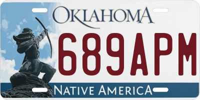 OK license plate 689APM