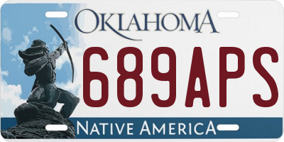 OK license plate 689APS