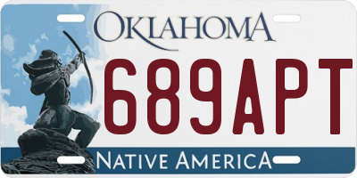 OK license plate 689APT