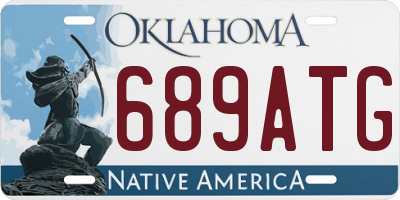OK license plate 689ATG